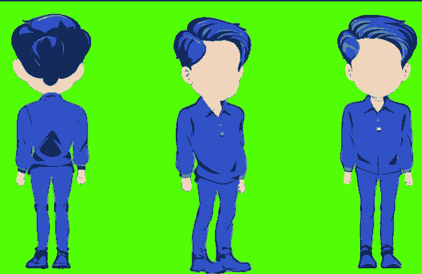 蓝衣服男生动画角色 蓝衣服男生动画角色